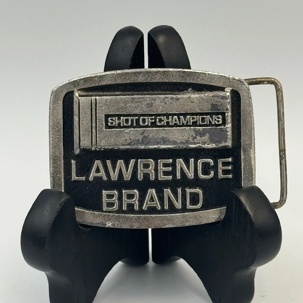 Vintage Lawrence‎ Brand Shot of Champions Shotgun Shell Belt Buckle
